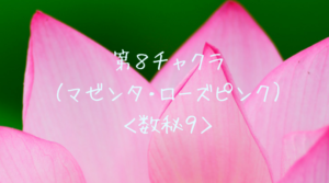 第8チャクラ(マゼンタ)数秘9